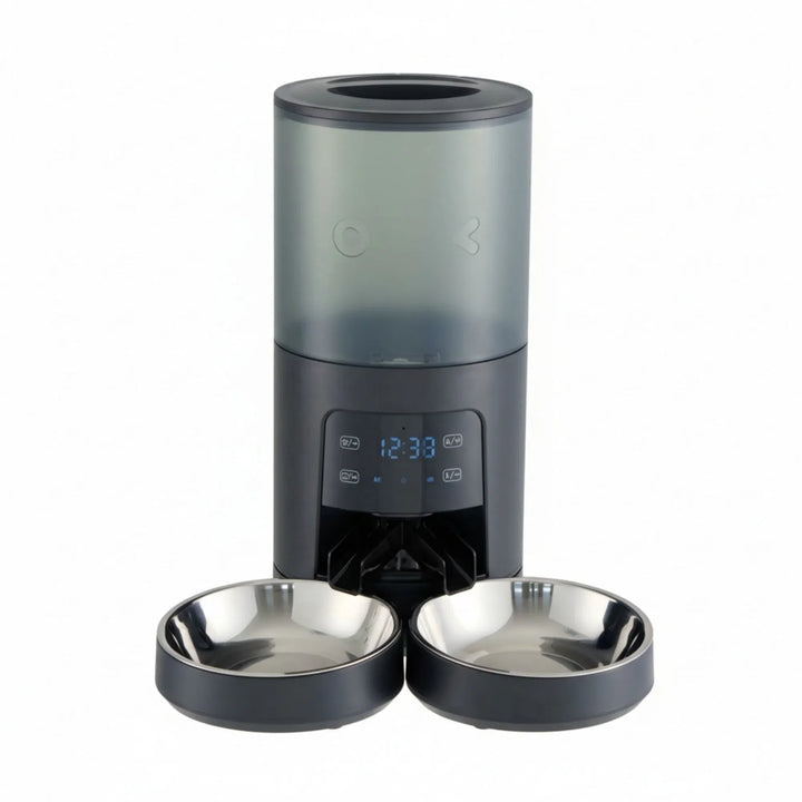 Smart Dual-Bowl Automatic Pet Feeder - 6 L, App Control