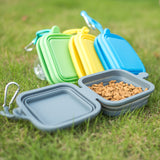 The Walk Kit - Dog Water Bottle, Foldable Double Bowl & Poop Bag Holder